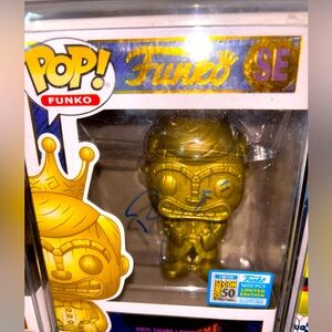 Freddy funko as golden idol Freddy. San Diego comic con limited edition